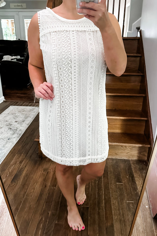 (8) Boden Lace Shift Dress