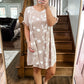 (L) Umgee Embroidered Tunic Dress