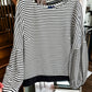 (S) Kaari Blue Striped Blouse