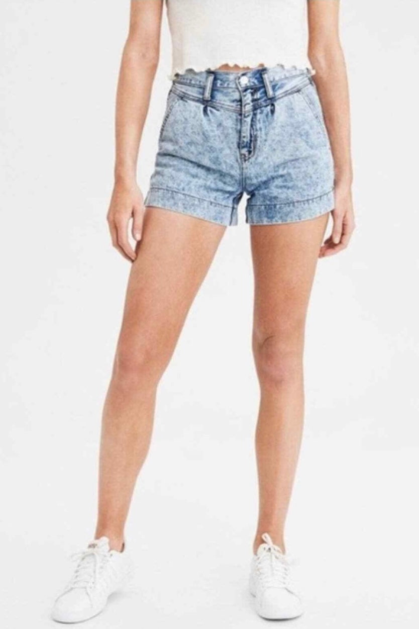 (16) AE Acid Wash Mom Short