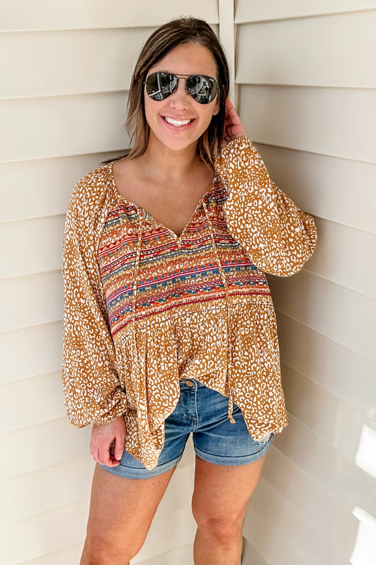 (1X) Savanna Jane Mustard Top