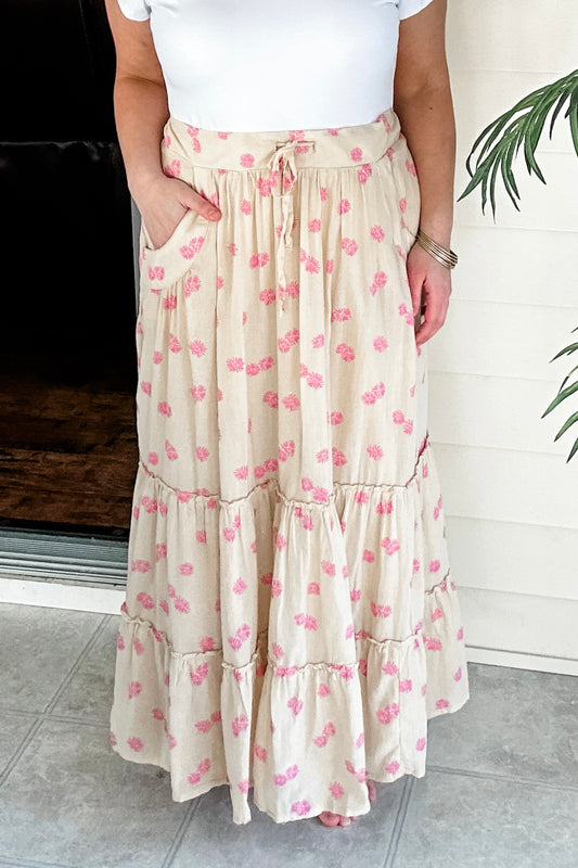 (M) Old Navy Floral Midi Skirt