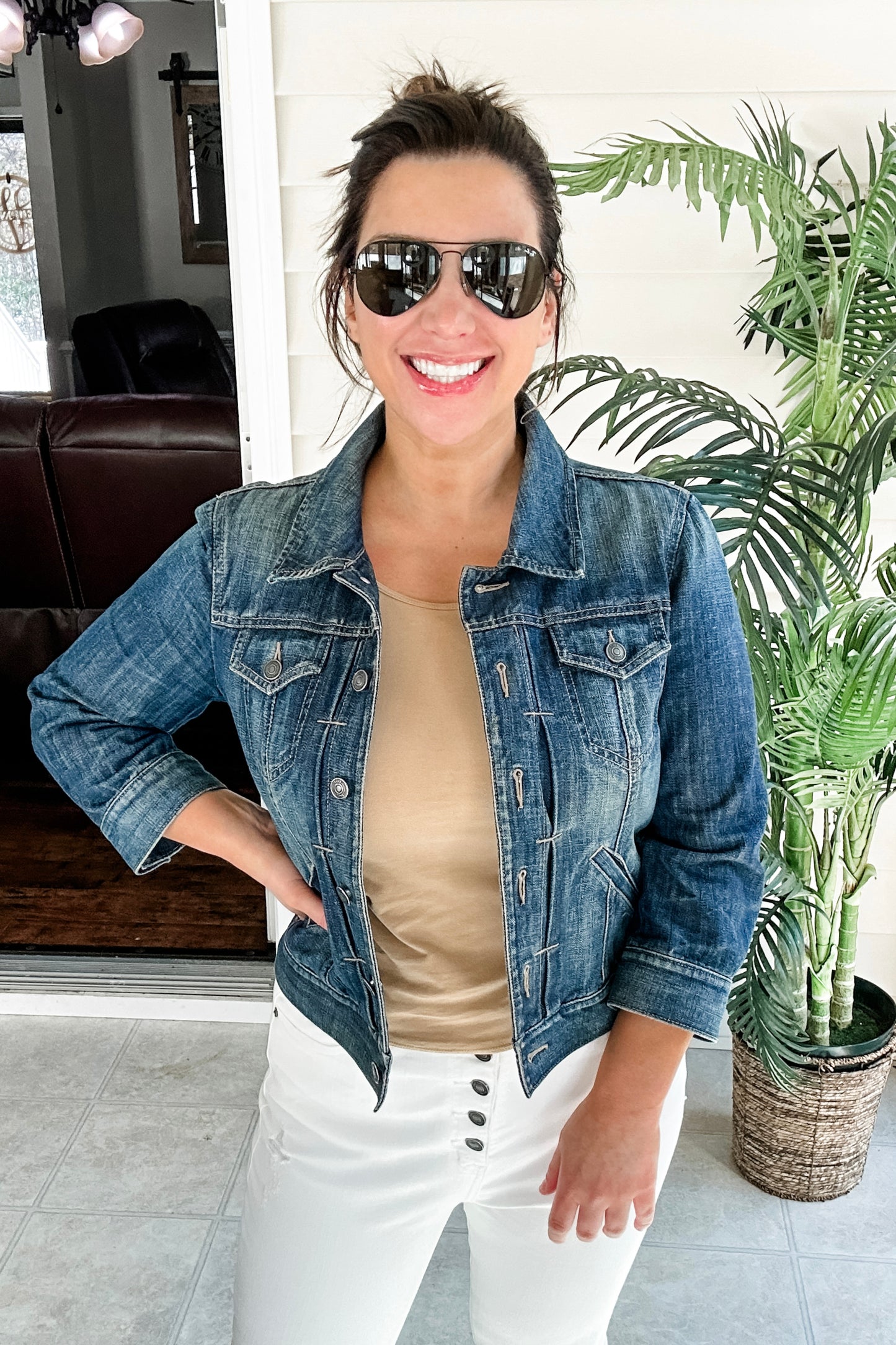 (10) Loft Denim Jacket