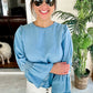 (L) Zara Chambray Top
