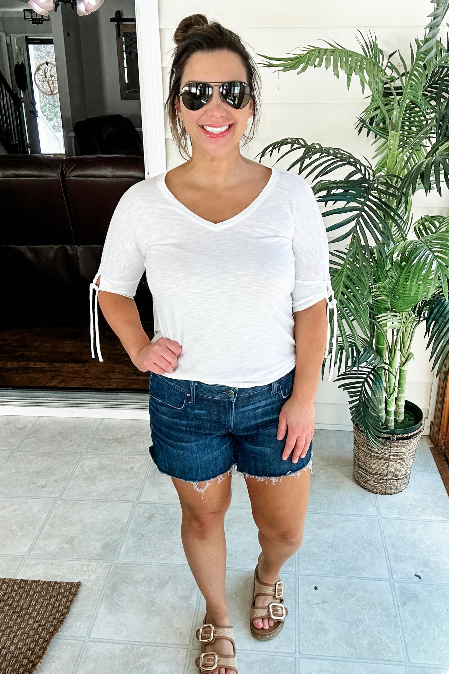(M) Talbots Tie Tee