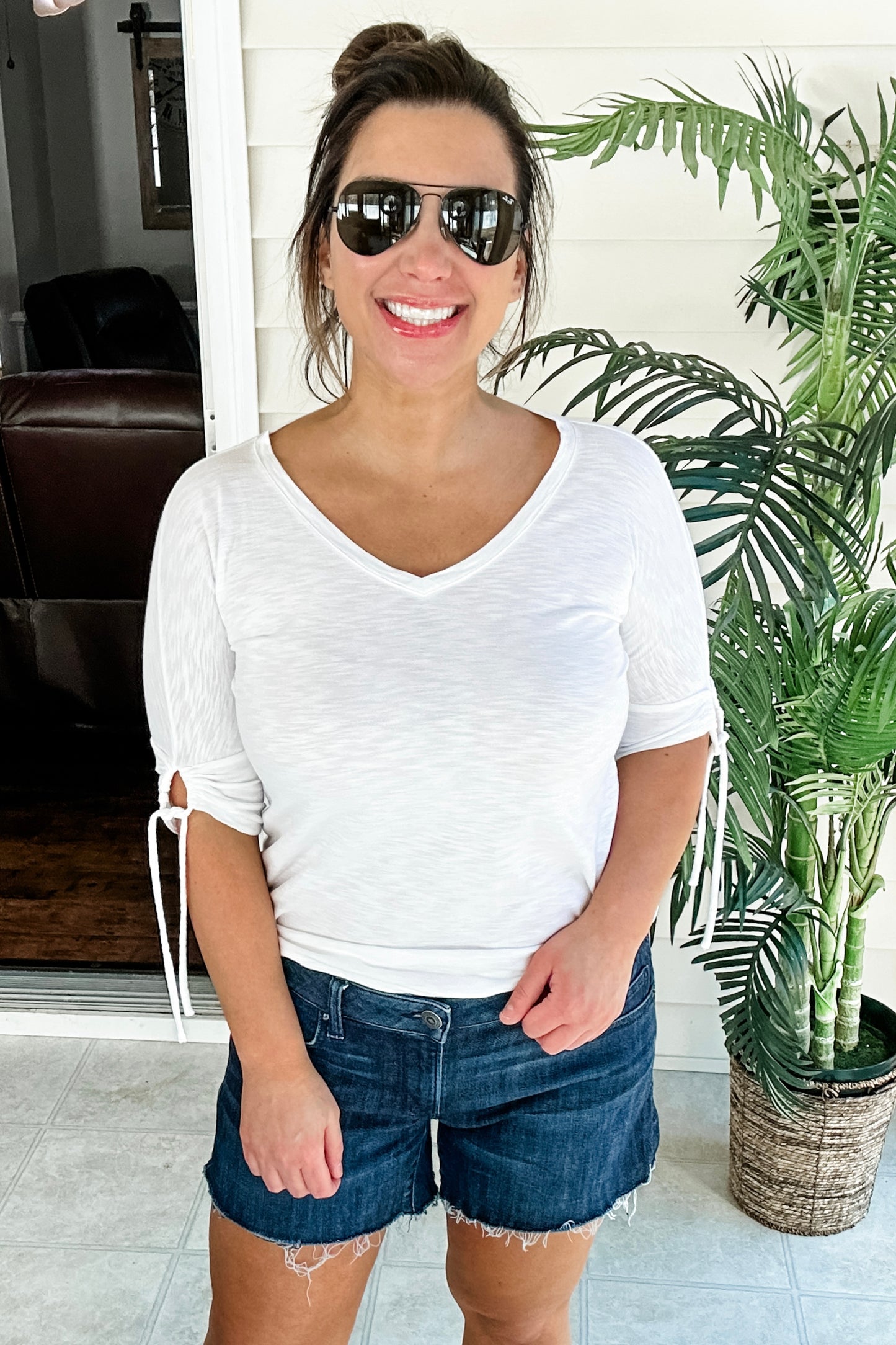 (M) Talbots Tie Tee