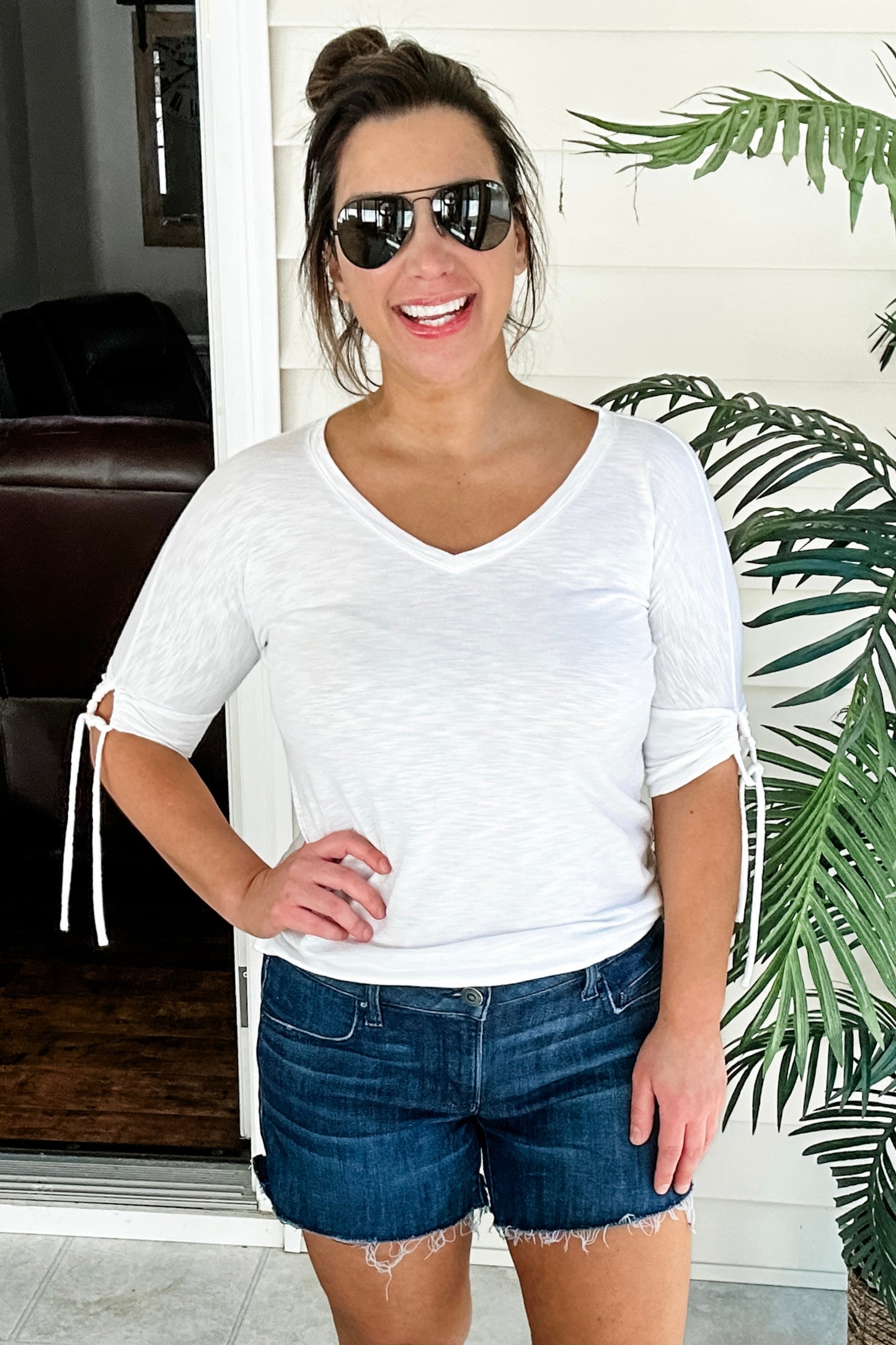 (M) Talbots Tie Tee