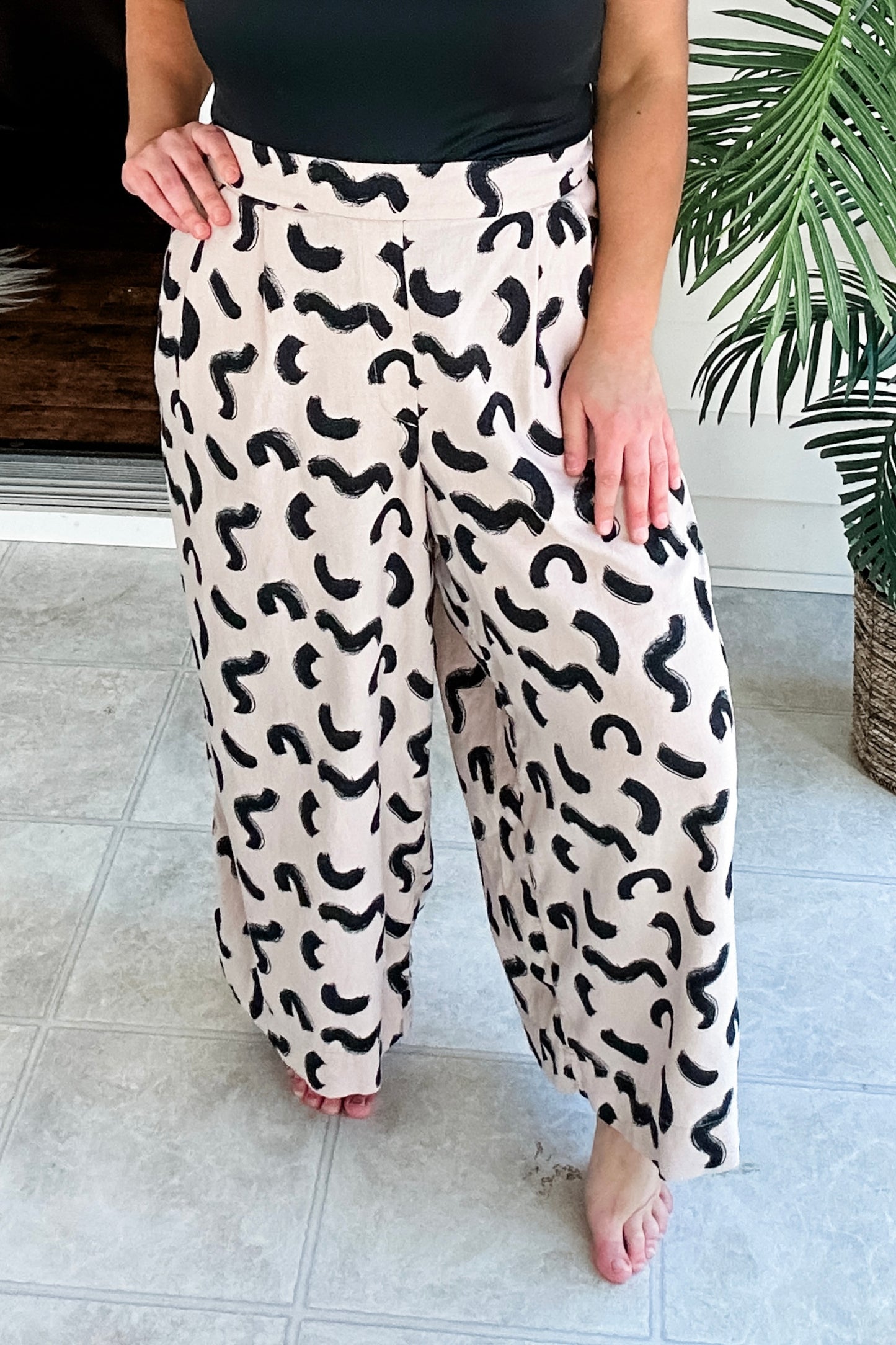 (XXL) Printed Kick Crop Pant