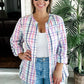 (XL) Talbots Spring Gingham Button Up
