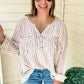 (XL) Beachy Striped Blouse
