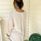 (XL) Beachy Striped Blouse