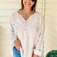(XL) Beachy Striped Blouse