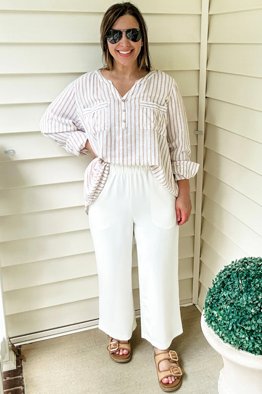 (S) H&M Wide Crop Pant