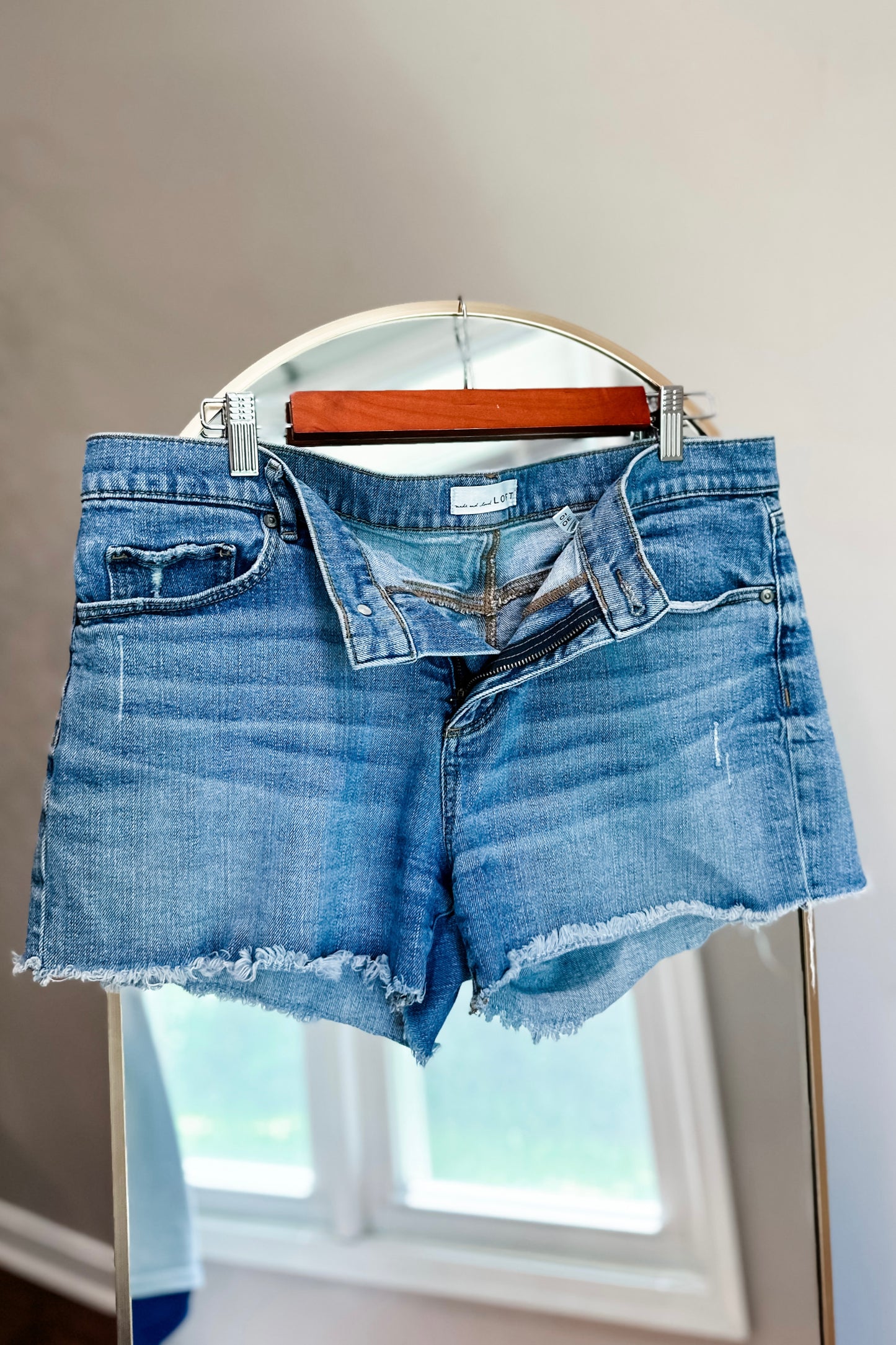 (10) Loft Denim Shorts
