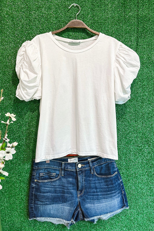 (L) Zara Puff Sleeve Blouse