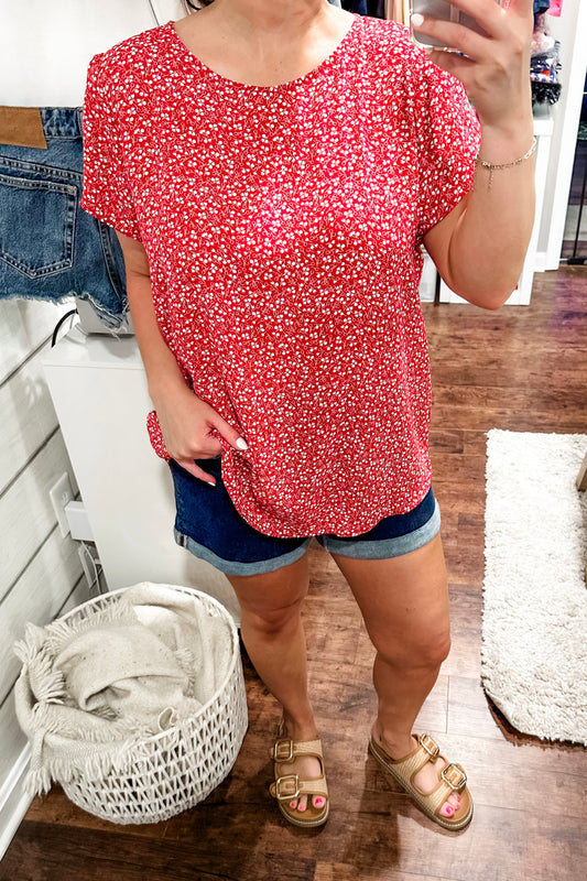 (XL) Loft Ditsy Floral Blouse