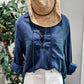 (L) Do+Be Tie Up Blouse