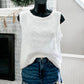 (L) Italian Linen Tank