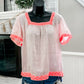 (M) J.Crew Linen Emb Blouse