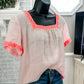 (M) J.Crew Linen Emb Blouse