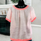 (M) J.Crew Linen Emb Blouse