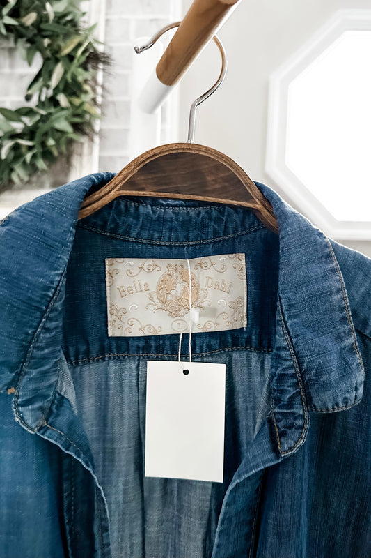 (L) Bella Dahl Chambray Button Up