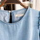 (L) Zara Chambray Top
