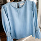 (L) Zara Chambray Top