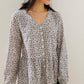 (L) Loft Floral Blouse