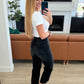 JB High Rise Button Fly Wide Leg Crop Jeans