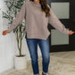 It's The Little Things Relaxed Scuba Pullover in Cocoa