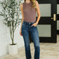 JB High Waist Dark Wash Kick Flare