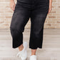 JB High Rise Button Fly Wide Leg Crop Jeans