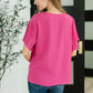 Pink and Perfect Ruffle Sleeve Top