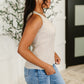 She's Exceptional Ribbed Crew Neck Tank Top