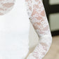 Sheer Intentions Lace Layering Top in Ivory