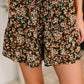 Short Notice Tiered Shorts in Tiny Flower Field