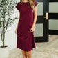 Sweet Like That Casual Dress in Cabernet