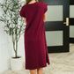 Sweet Like That Casual Dress in Cabernet