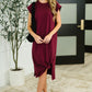 Sweet Like That Casual Dress in Cabernet