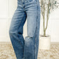JB High Rise Vintage Wash Wide Leg Jeans